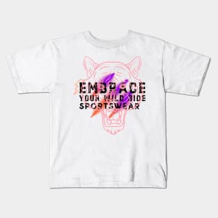 Embrace your wild side - Unleash Your Inner Tiger! Kids T-Shirt